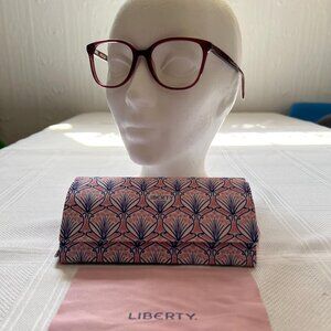 Never worn - Pink Liberty of London eyeglasses reading glasses frame